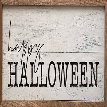 Happy Halloween Whitewash